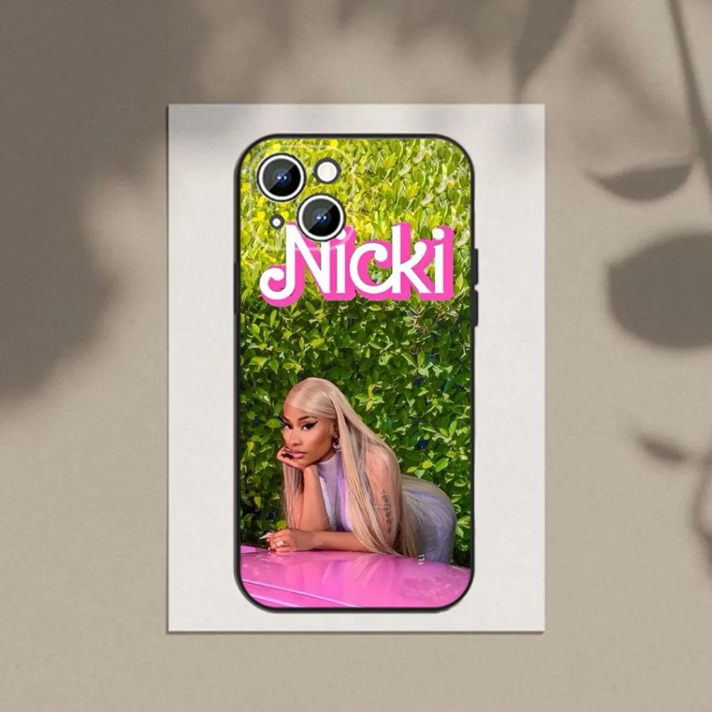 Hot Singer N-Nicki M-Minaj  Phone Case For Apple iPhone 15,14,13,12,11,XS,XR,X,8,7,Pro,Max,Plus,mini Silicone Black Cover