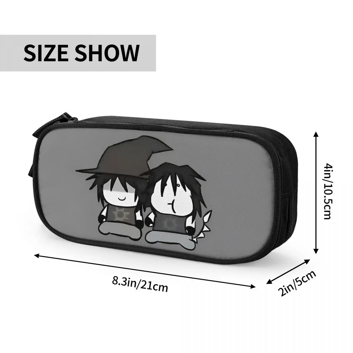 لطيف Azuretime مقلمة أنيمي Azure اثنين الوقت لعبة pencelcases القلم الاطفال حقيبة التخزين الكبيرة الطلاب مدرسة سستة القرطاسية
