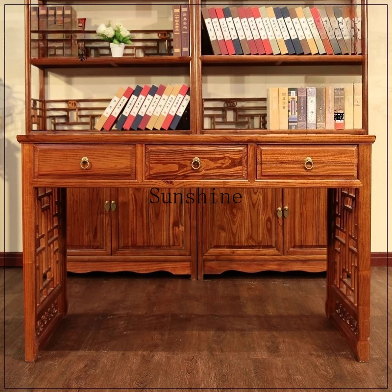 

Chinese office computer desk solid wood antique painting case calligraphy table