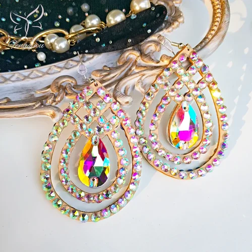 Pendientes de danza del vientre para mujer y niño, accesorios de joyería de Bollywood, joyería de danza de la India