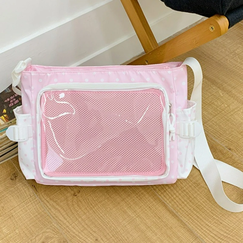 

Polka Dot Crossbody Shoulder Bag for Women Large Capacity Transparent Shoulder Bags Comfortable and Versatile Texture Ita Bag