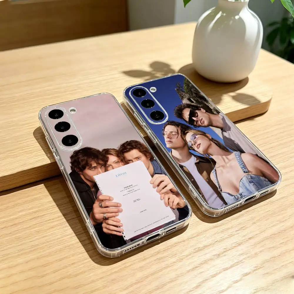 Funda de teléfono L-Love Me L-Love Me Cuori Magnetici para Samsung Galaxy A91,80,73,72,71,53,52,32,31,22,21s,20, funda transparente