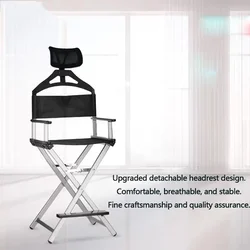 Portable Director Chair Aluminum Alloy Folding Professionals Makeup Salon Artist Makeup Chair Outdoor