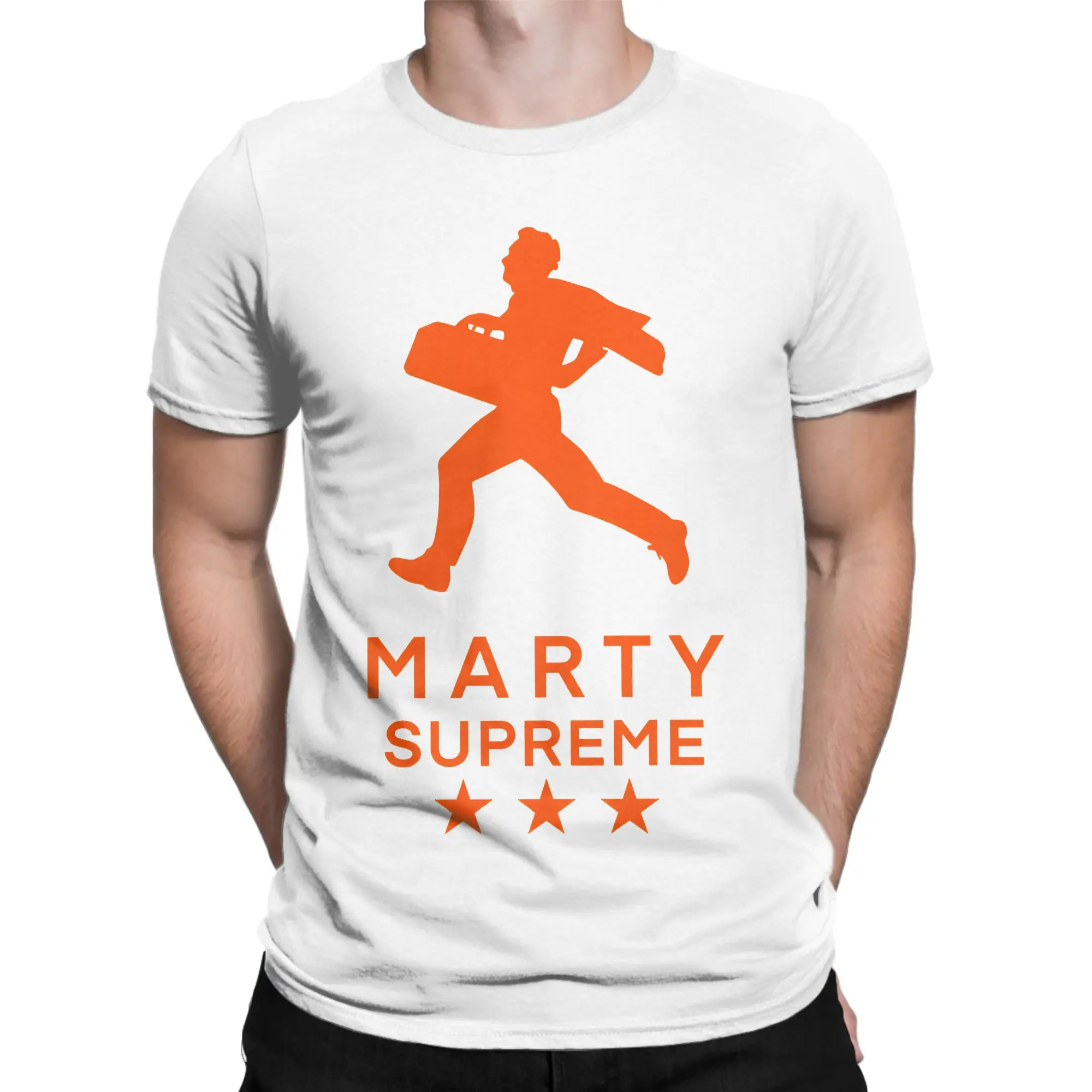 Timothée Chalamet Men's T Shirt Marty Supreme Humorous Tees Short Sleeve Round Neck T-Shirt Cotton Gift Idea Clothing