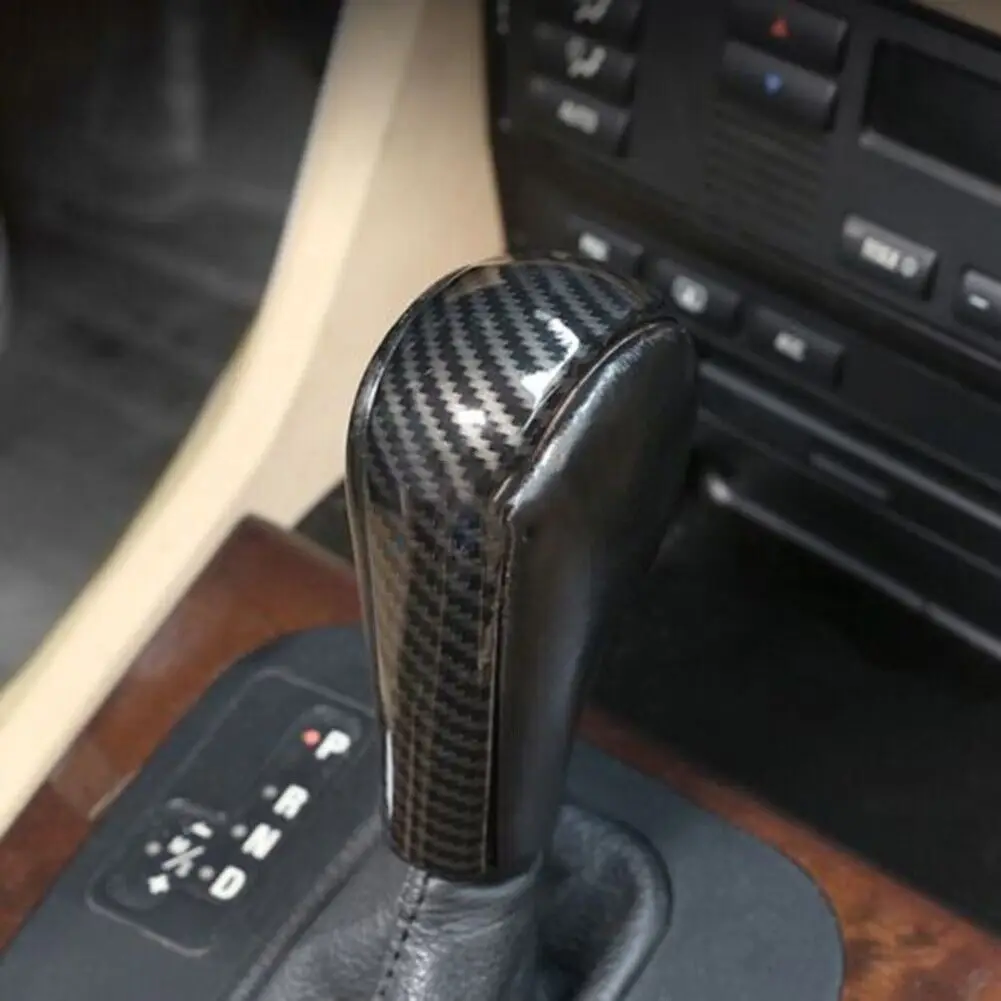 Carbon Fiber Shift Lever Knob Cover Decoration  Suitable For BMW E60 E61 X3 E83 E53