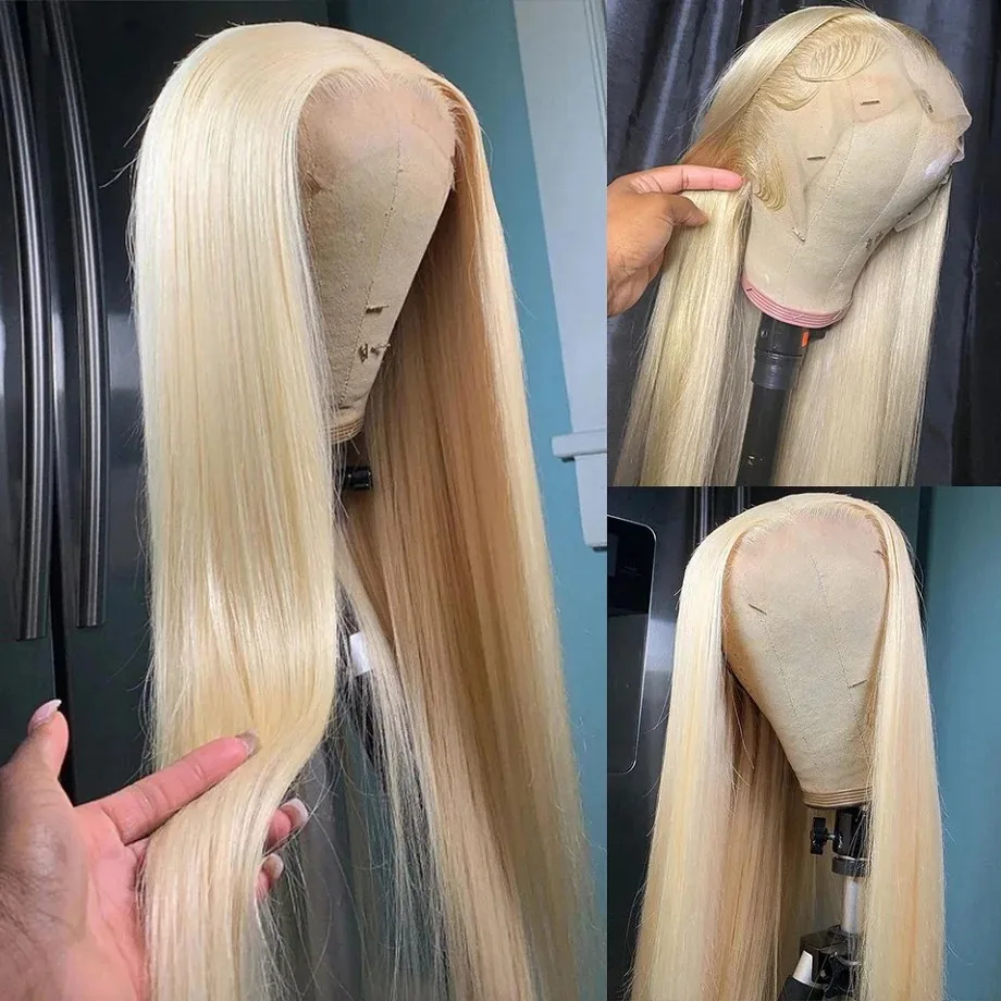 613 Hd Transparent Lace Frontal Wig 13x6 13x4 HD Lace Human Hair Wigs Honey Blonde Straight Brazilian Human Hair Wigs For Women