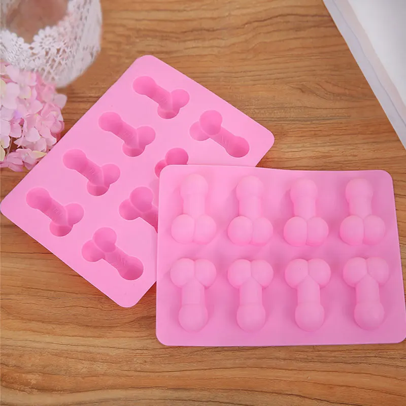 3D Sexy Penis Cake Mold Dick Ice Cube Tray Silicone Soap Candle Moulds Sugar Mould Mini Cream Forms Craft Tools Chocolate Tool - view 5