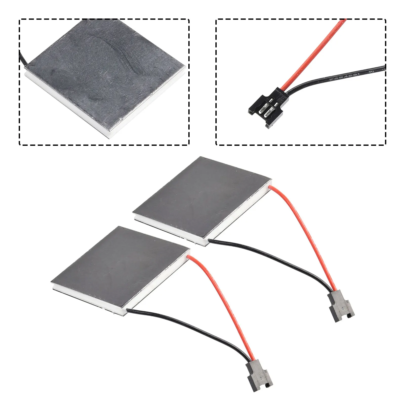 2Pcs Semiconductor Power Generation Sheet Fireplace Fans Accessories Motor Generator Sheet Stove Burner Heater Replacement