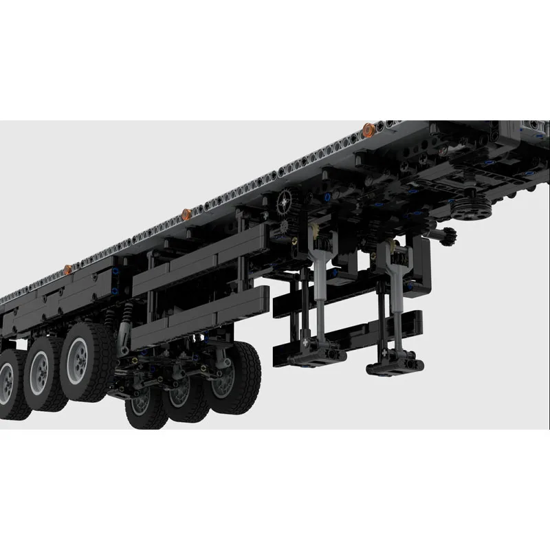 

MOC-85313 бортовый прицеп, модель строительных блоков для грузовика, фургона 1336 деталейMOC, креативные строительные блоки для мальчиков и детей на день рождения, игрушка в подарок