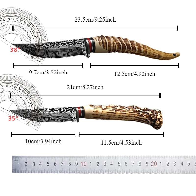 XTL-Mongolia Meat Knife, Forged High Hardness Sharp Meat Cutter, Fruit Curved Knife