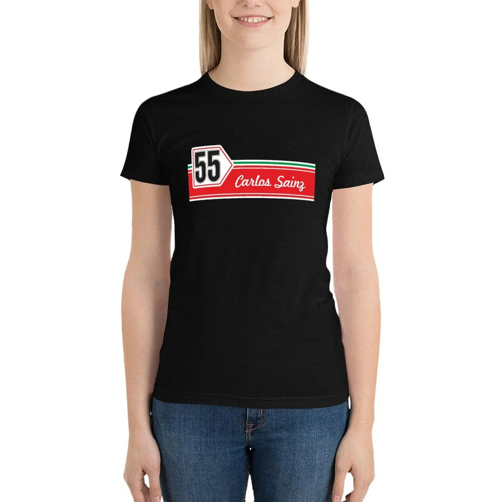 Carlos Sainz 55 Retro | T-shirt F1 ubrania anime letnie ubrania słodkie topy bluzka moda bluzka damska 2024