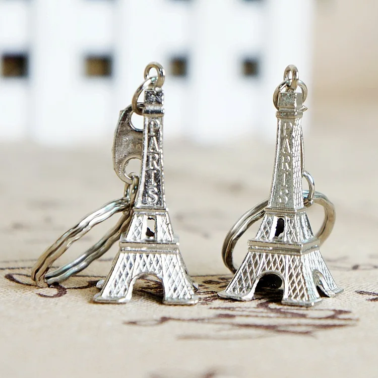 Eiffel Tower Charm Purse Keychain for Fans Statue Model Souvenir 2024 France Paris Gift Exquisite Keyring for Men Women