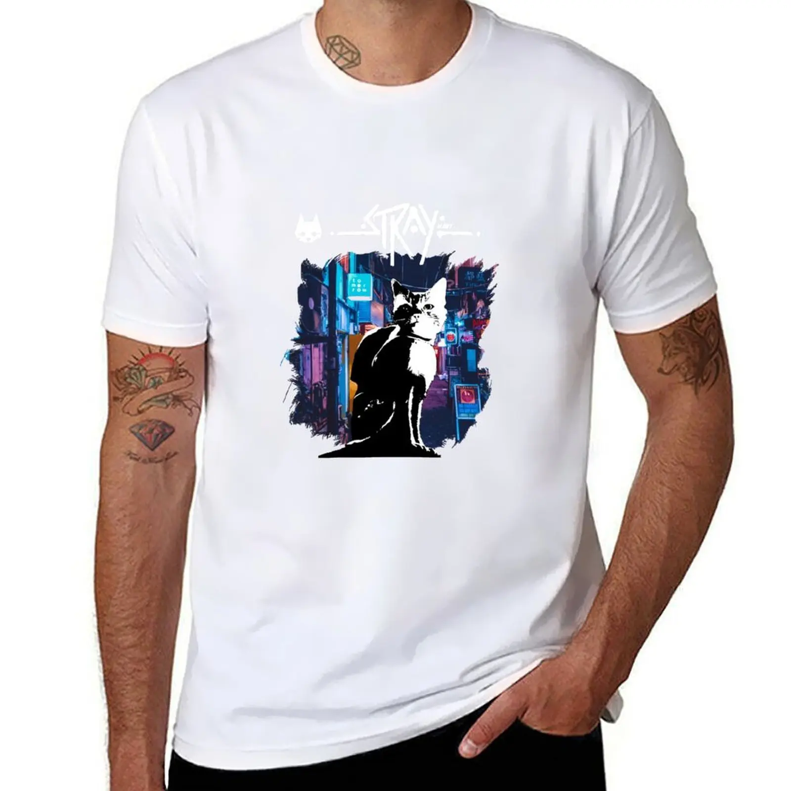 

Stray game T-Shirt men t shirt cotton 100% man t shirts cotton T-Shirt
