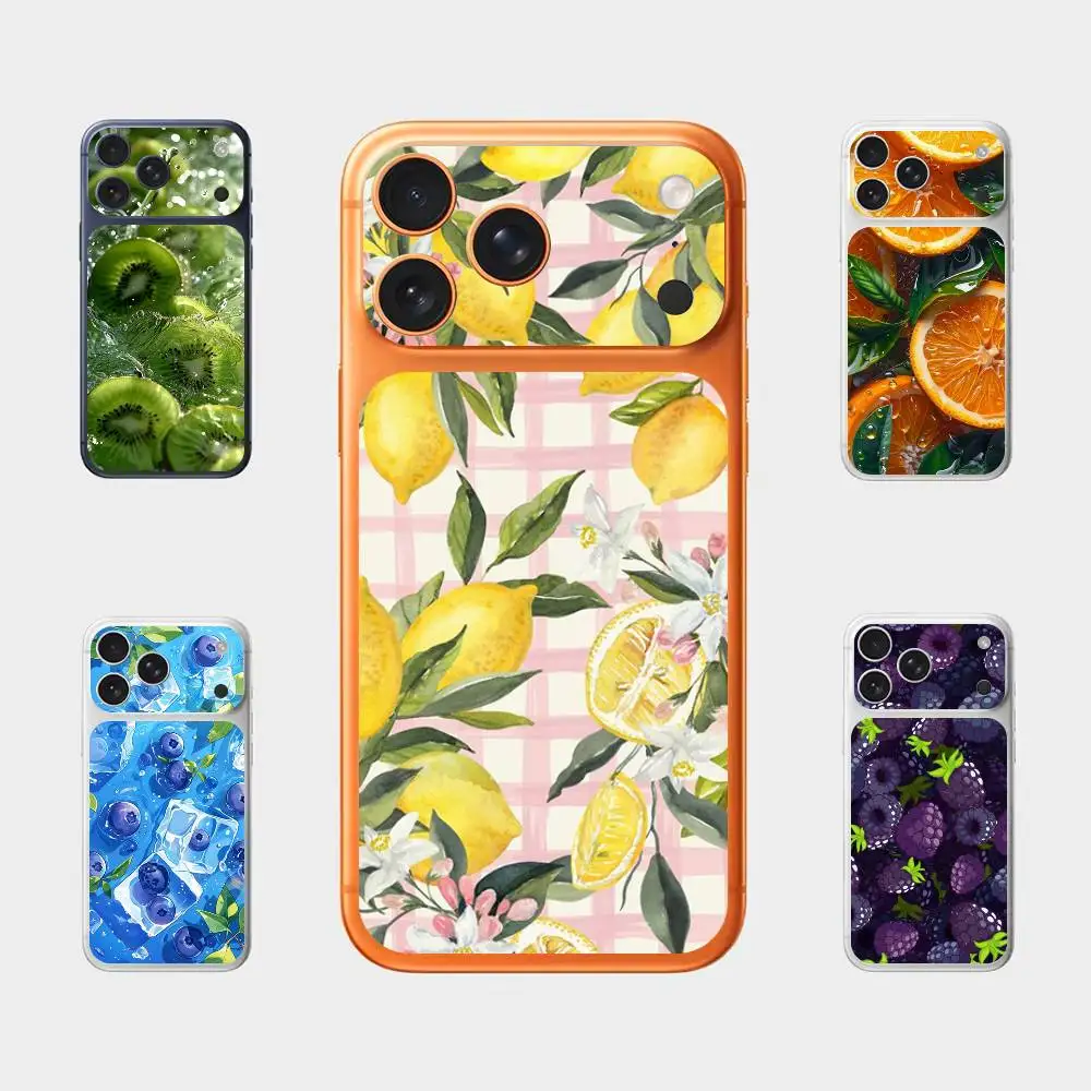 

Summer Fruits For Apple iPhone 17 Pro Max Full Back Cover Decal Wrap Skin Rear Protective Sticker Film