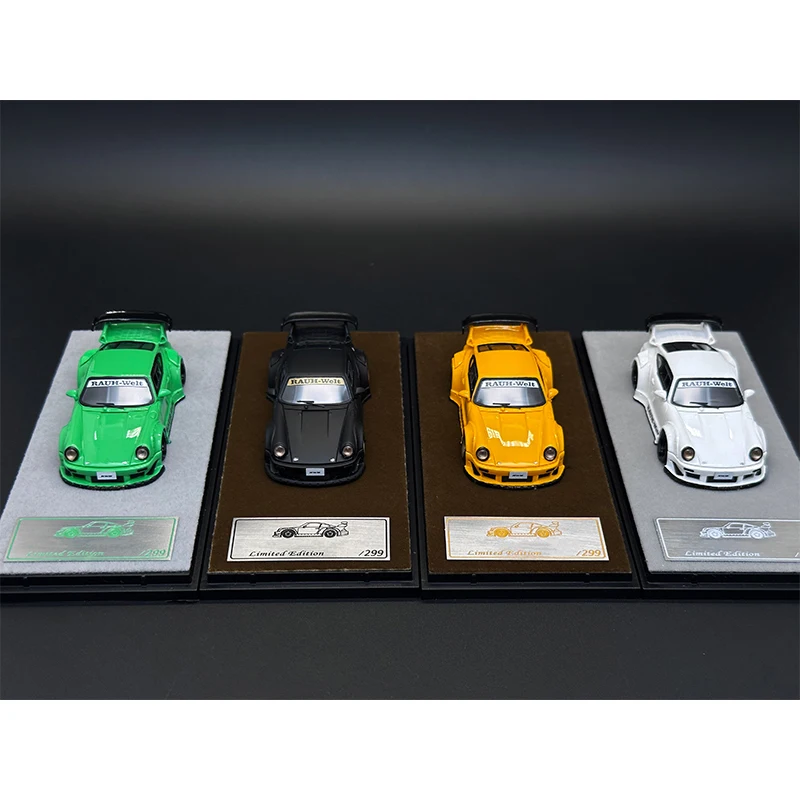 Qidian In Stock 1:64 RWB 930 GT Tail Resin Diorama Car Model Collection Toys