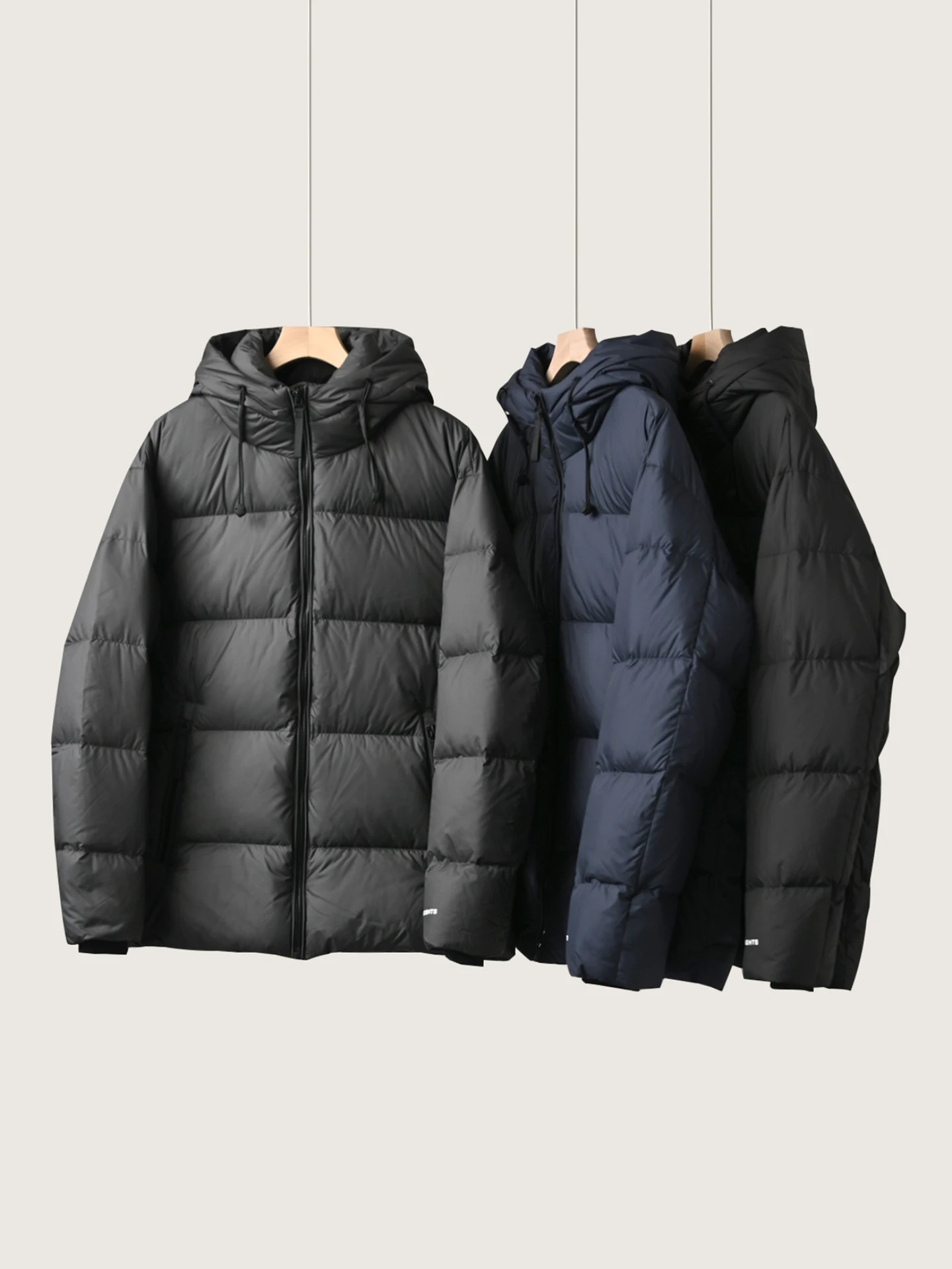 

Мужская зимняя куртка с капюшоном, 85% гусиный пух, теплая верхняя одежда, молодежная, повседневная, модная, на молнии