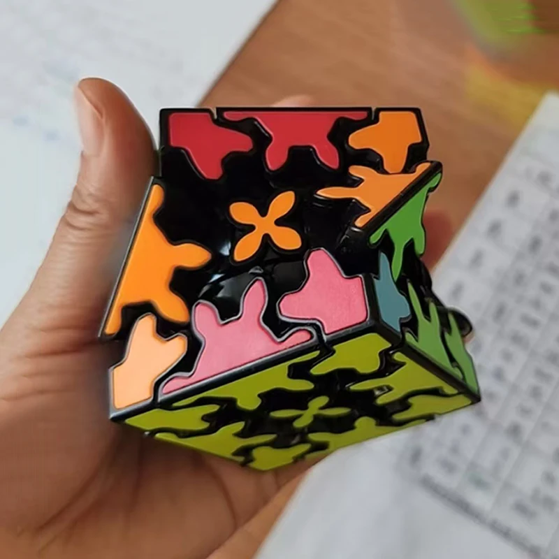 Gear Cube 3x3x3 ลูกบาศก์หมุนลื่น ไม่มีสติกเกอร์ ของเล่นพัฒนาสมองระดับมืออาชีพ สำหรับวัยรุ่น เด็ก และผู้ใหญ่ ของขวัญเสริมพัฒนาการ