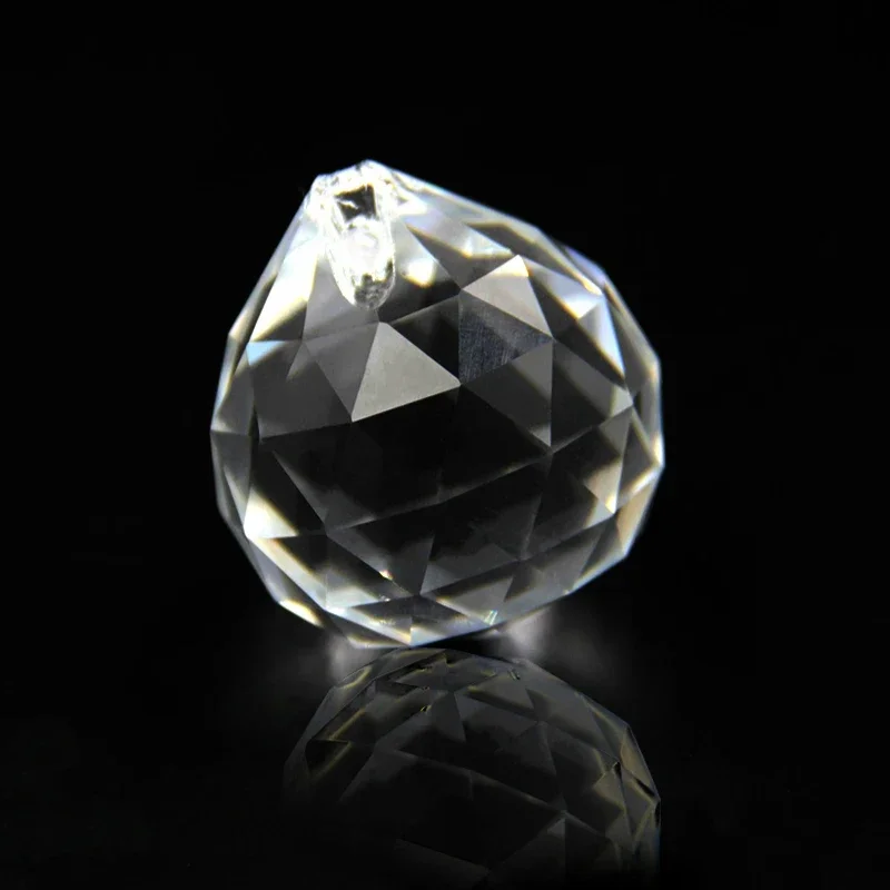 15mm/20mm/30mm/40mm Glass White Crystal Chandelier Faceted Ball For Chandeliers Lighting Parts Home Wedding Decoration