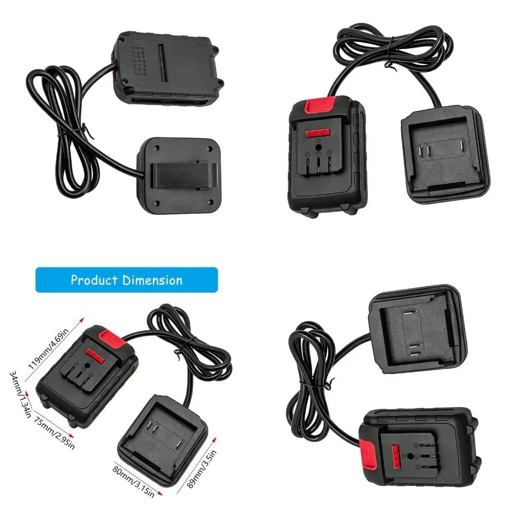 

Convenient Waist Mount Flexible Power Tool Adapter Converters With 1M Extension Wire For Body And Battery Connection D2RD