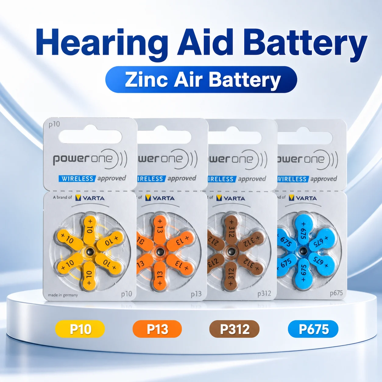 Zinc Air Hearing Aid Battery PR48 P13 A13 13A 1.45V Replacement Cell For Hearing Aid Headphone Battery Pack