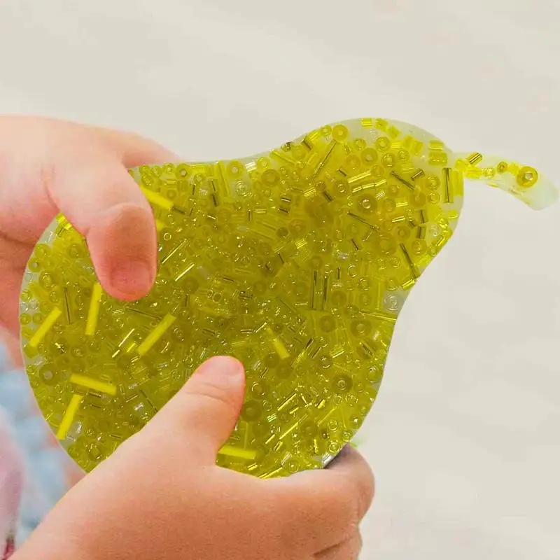 Pick Pad Fidget Peervorm Draagbaar speelgoed voor verlichting Fruit Trichotillomania Fidget voor volwassenen en kinderen Zeg vaarwel tegen het plukken van de huid