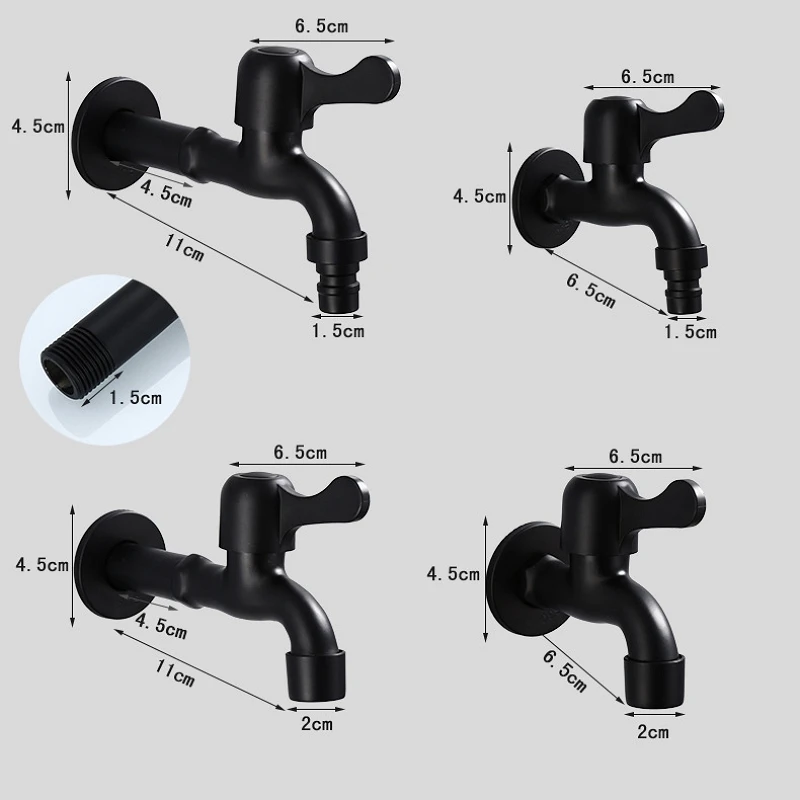 

Stainless Steel Washing Machine Faucet Mop Pool Tap Laundry Utility Room Sink Bibcock Single Cold Water Tap for Outdoor Garden