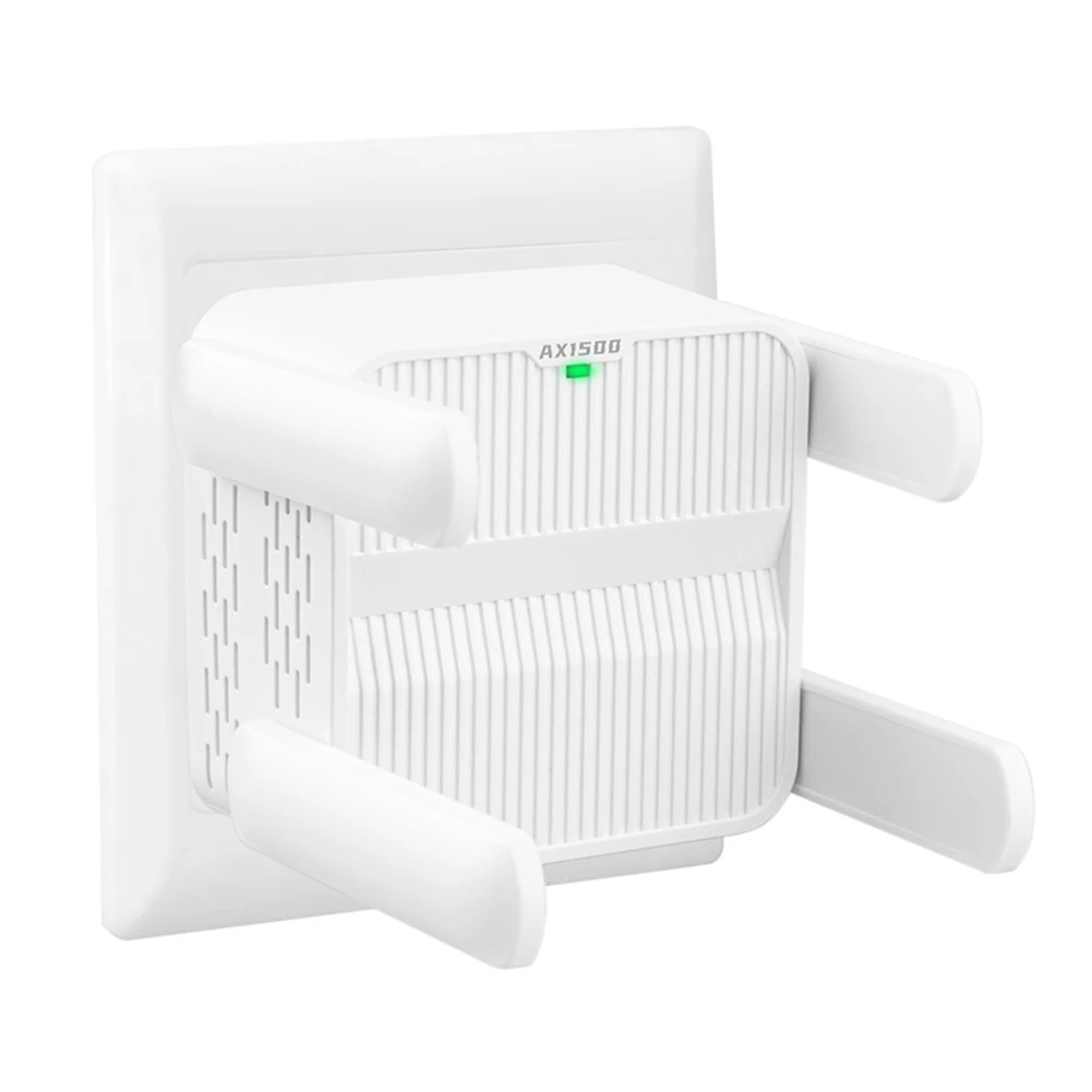 WiFi 6 Repeater Extender 1500Mbps Signal Booster Amplifier Dual Band 2.4G/5GHz Wi-Fi Booster 4*2dbi Antennas Long Range Amplifer