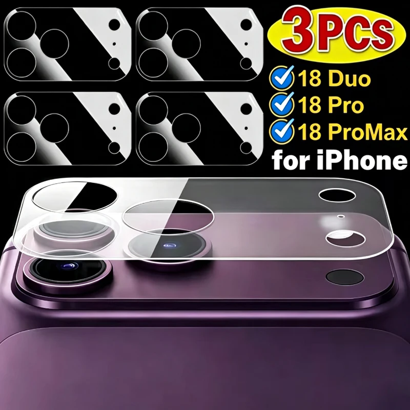 1/2/3Pcs 18PM Full Coverage Camera Lens Transparent PET for iPhone 18Pro Max 18Pro 18Duo Anti-scratch Lens Protective Films