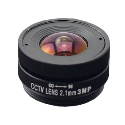 

2.1mm Wide Angle 3Megapixel Fixed Iris Wide Angle CCTV Lens