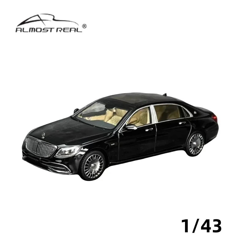 1:43 Mercedes-Benz Maybach S-Class 2019 diecast alloy model, children\'s collection of decorative toys, children\'s holiday gifts.