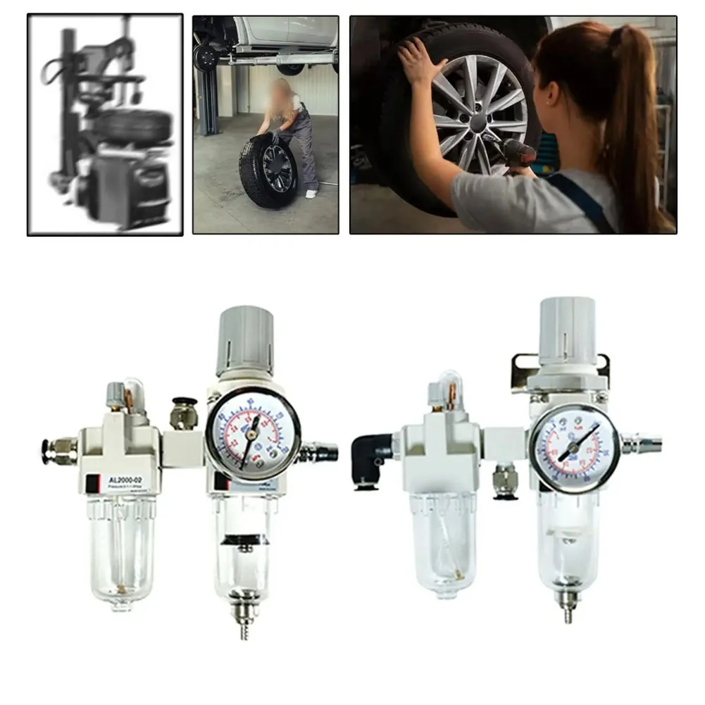 

Air Pressure Regulator Tire Repair Tool PP Air Filter Pressure Regulator And Oil Water Separator Tool Tire Changer Accessory