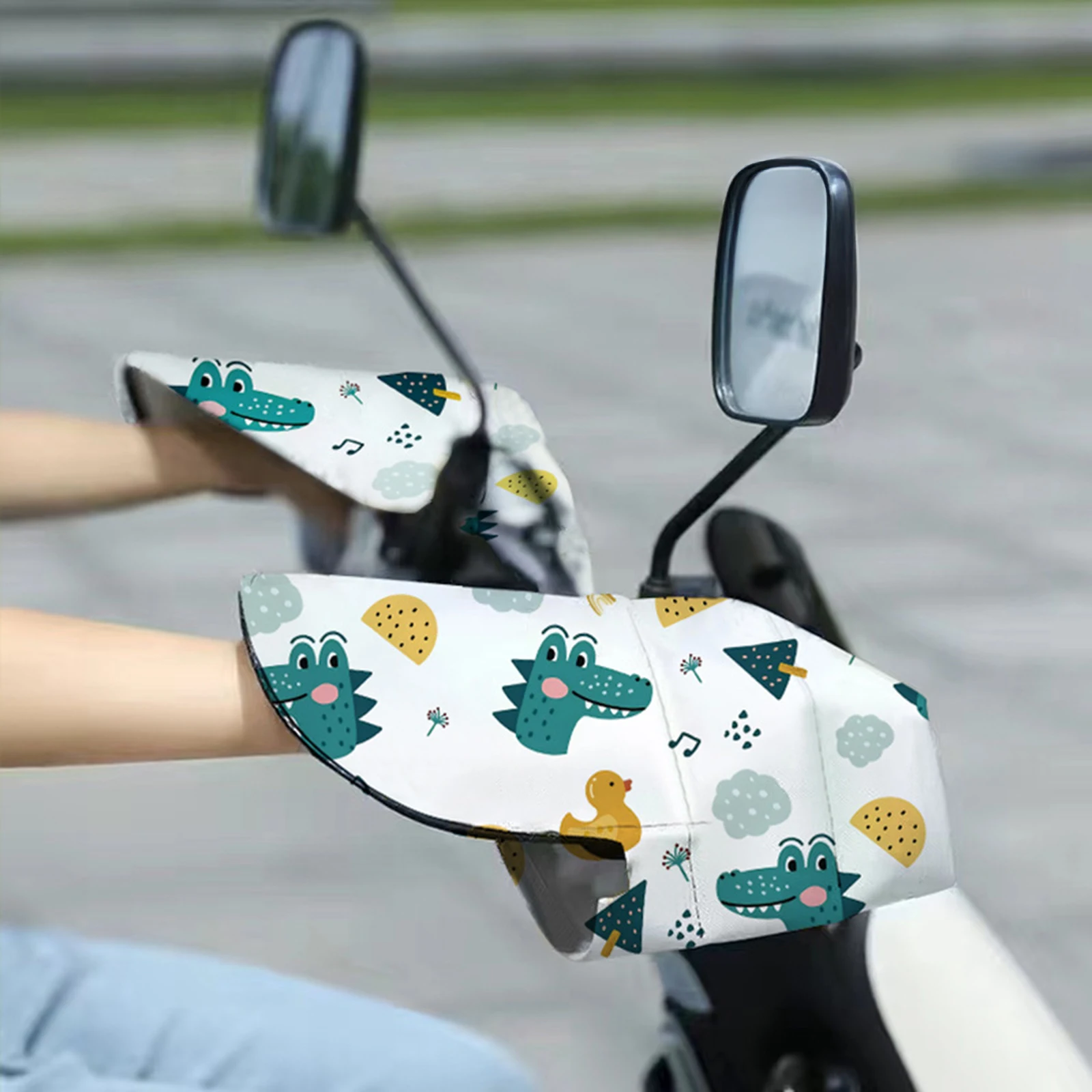 

Universal Handlebar Gloves Autumn Sunscreen Waterproof Full Finger Gloves For Bicycle Motorcycle Electricbike Cycling Gloves