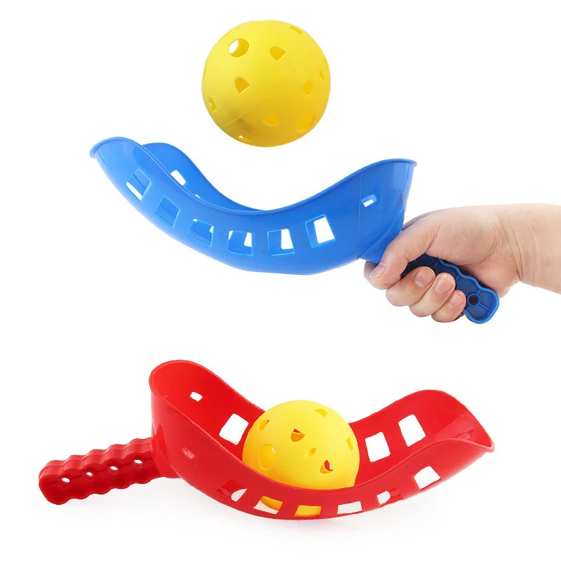 

1Set Kids Scoop Ball Toy Outdoor Sports Catch Balls Game Set Throw And Catch Parent-Child Interactive Toys Garden Toss Game