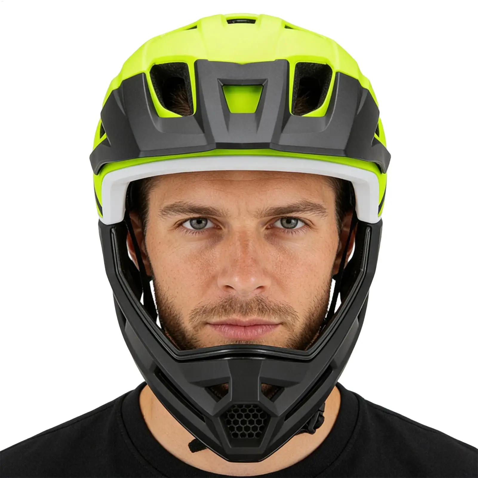 

Mountain Bike Full Face Helmet Biking Head Cover Lightweight Biking Helmet For Bicycle Motocross Motorcycle Scooter Mountain