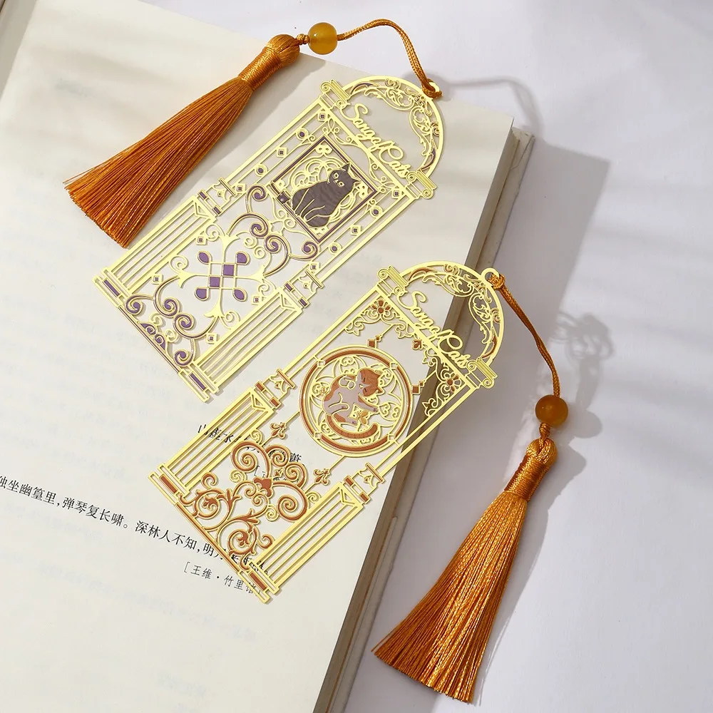 금속 금속 북마크 술, 3D 고양이 북마크, 고양이 스타일 북 클립, 학교 사무용품, 신제품