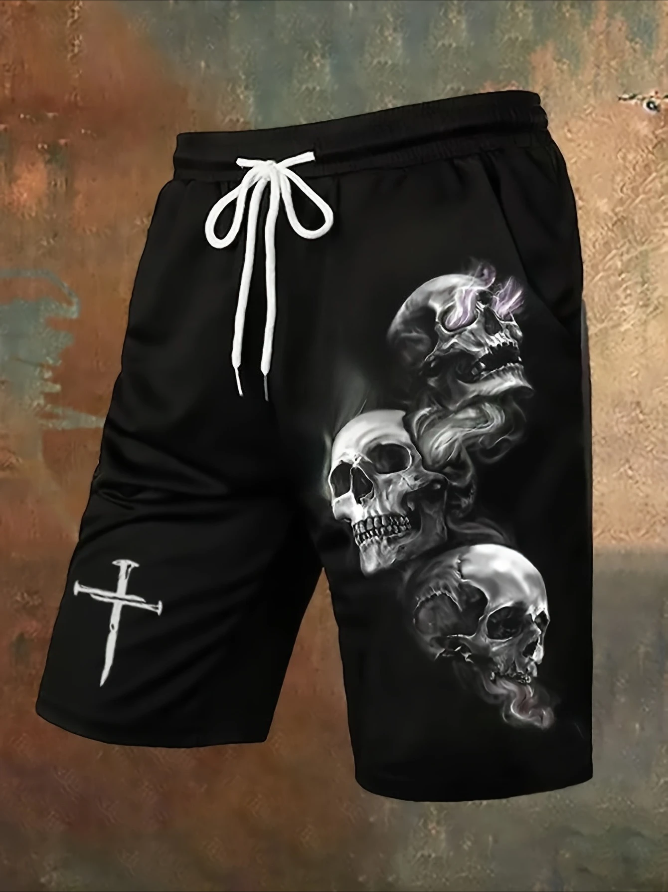 

Мужские спортивные шорты с принтом, пляжные шорты, повседневные спортивные шорты со средней посадкой на талии и уличная одежда для отдыха.