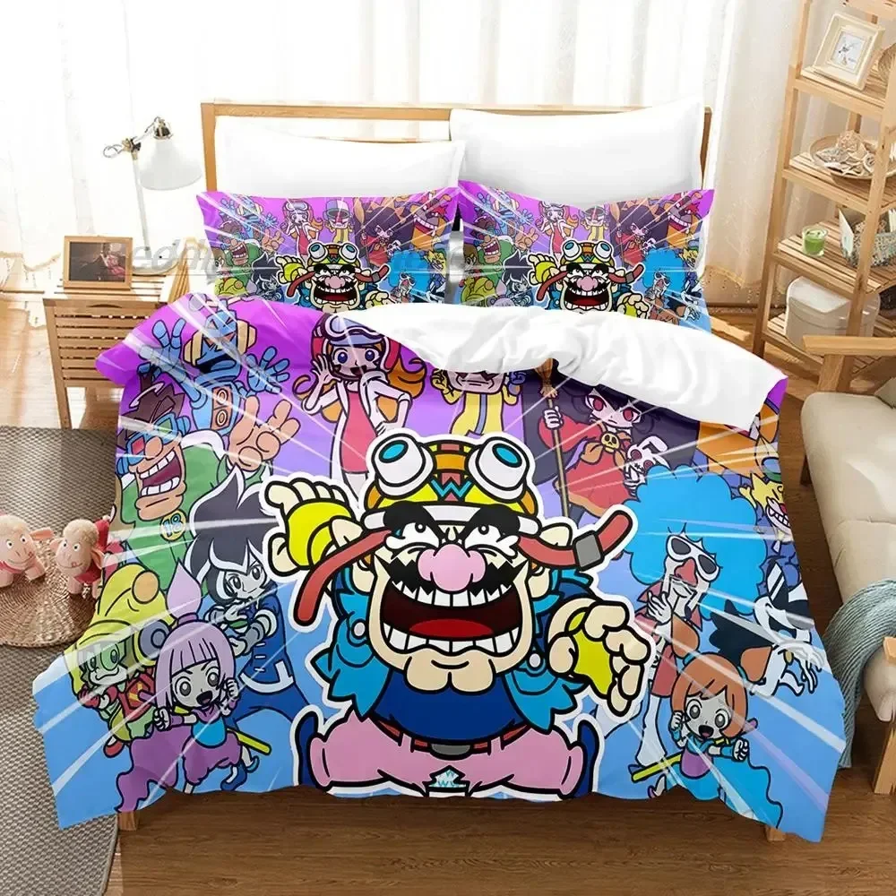 Anime WarioWare Zjednocz się! Zestaw pościeli Single Twin Full Queen King Size Adult Kid Bedroom 3D Print Zestawy poszewek na kołdrę