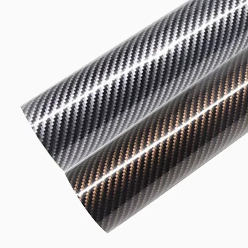 High Gloss Texture Black Gold Black Silver 3d 5d Body Interior Accessories Vinyl Decoration Films Car Carbon Fiber Sticker