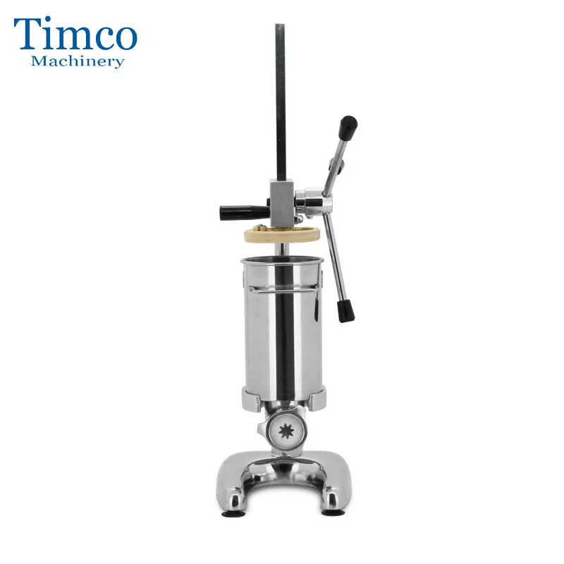 TIMCO Manual Spanish Churro Maker 2L Small Commercial Stainless Steel Churros Making Machine Homemade Churros Filler Machine