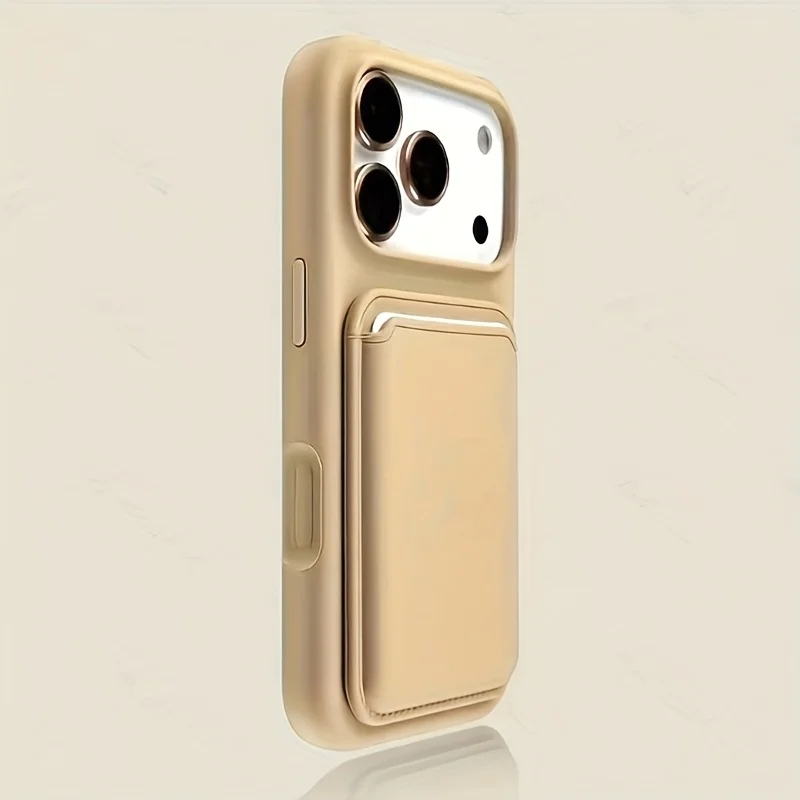 Luxe vloeibare schokbestendige kaarthouder telefoonhoesje voor iPhone 17 16 15 13 14 Pro Max zachte siliconen kaartsleuf portemonnee beschermhoes