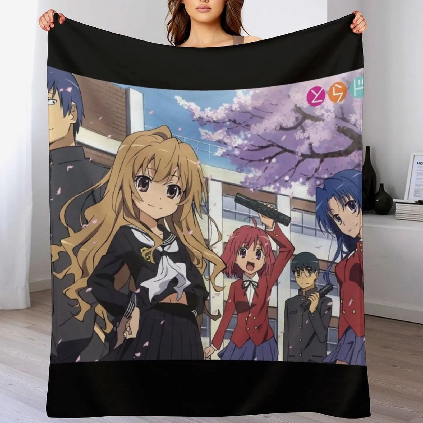 

Toradora Throw Blanket Cozy Throw Blanket for Bed Sofa Chair