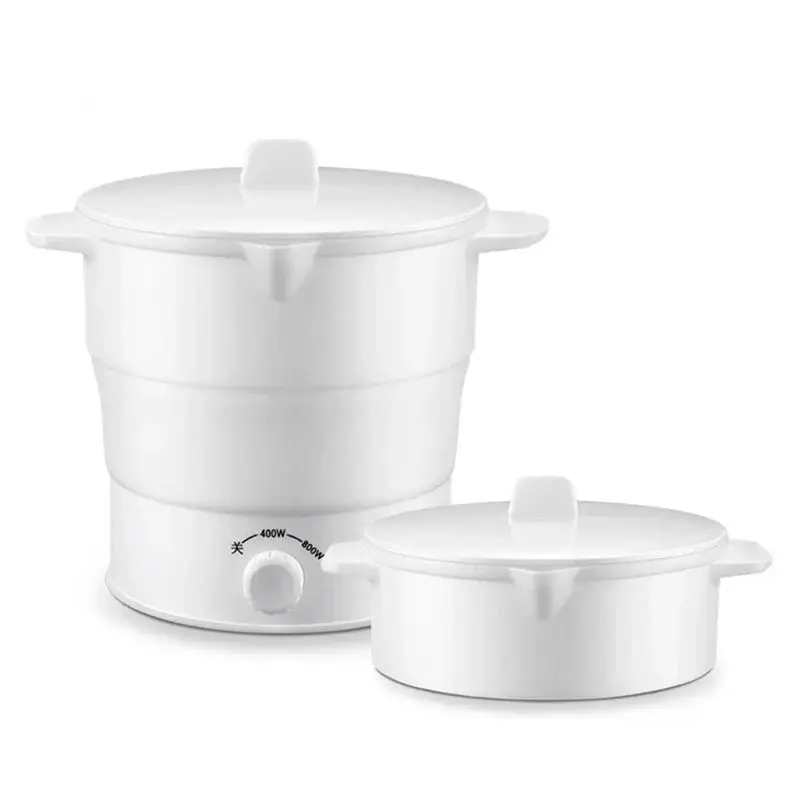 

【PASSIONE 】For Travel Portable Foldable Silicone Electric Pot Multi Kettle Hot Water Boiler Cooking Camping Eu Plug