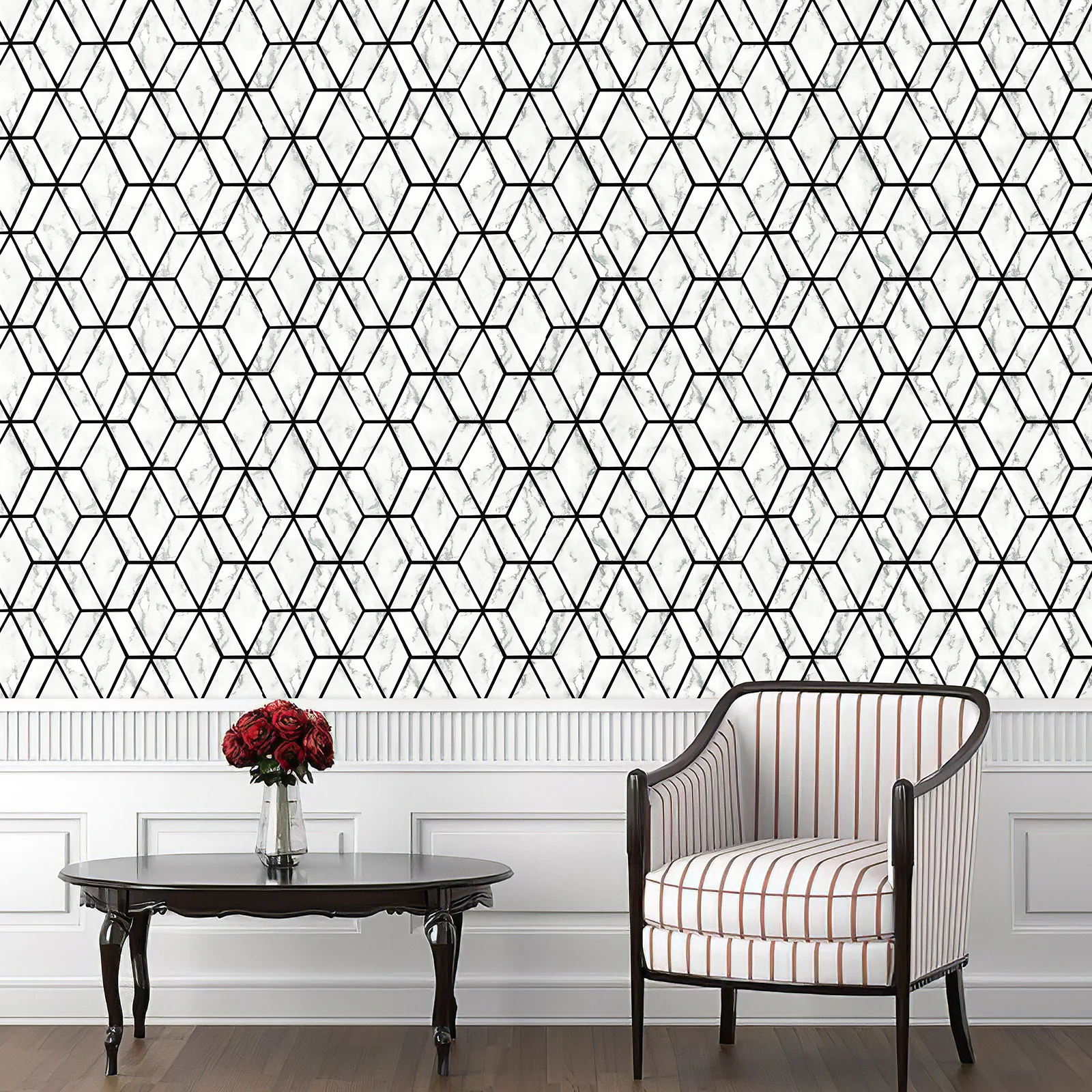 

3D Self Adhesive Wallpaper Sticker Removable Home Decoration Wall Decor Cute Flower Peel Stick Wallpapers Living Room Bedroom