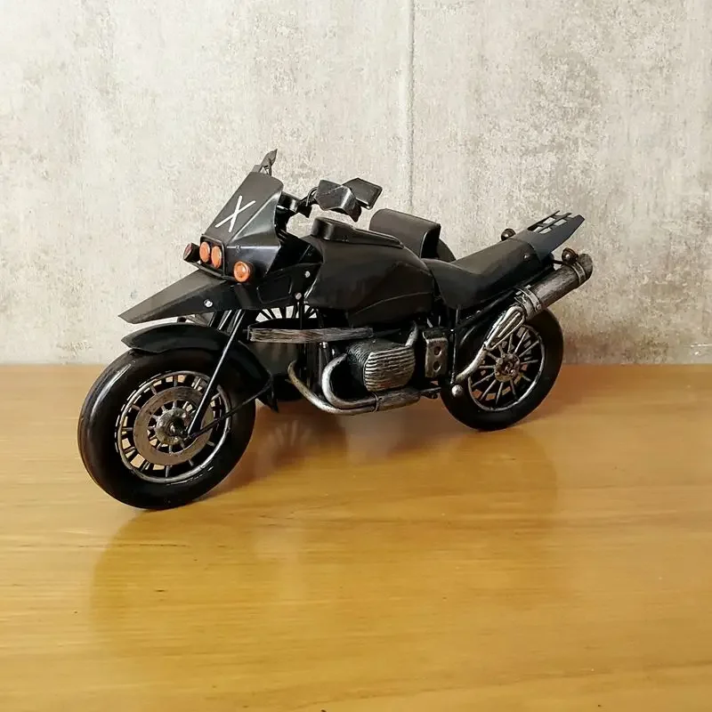 Model Three-Wheeled Motorcycle Jedi Modelcar Ironwork Cool Gifts Black Crafts Collection Handicraft Retro Online Game Locomotive