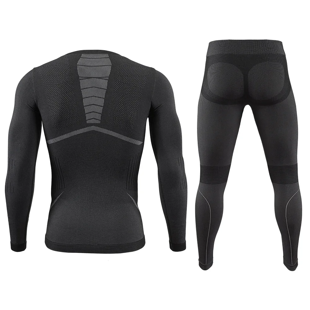 Winter Top Quality Thermo Cycling Clothing Men\'S Thermal Underwear Sets Compression Training Male Clothin