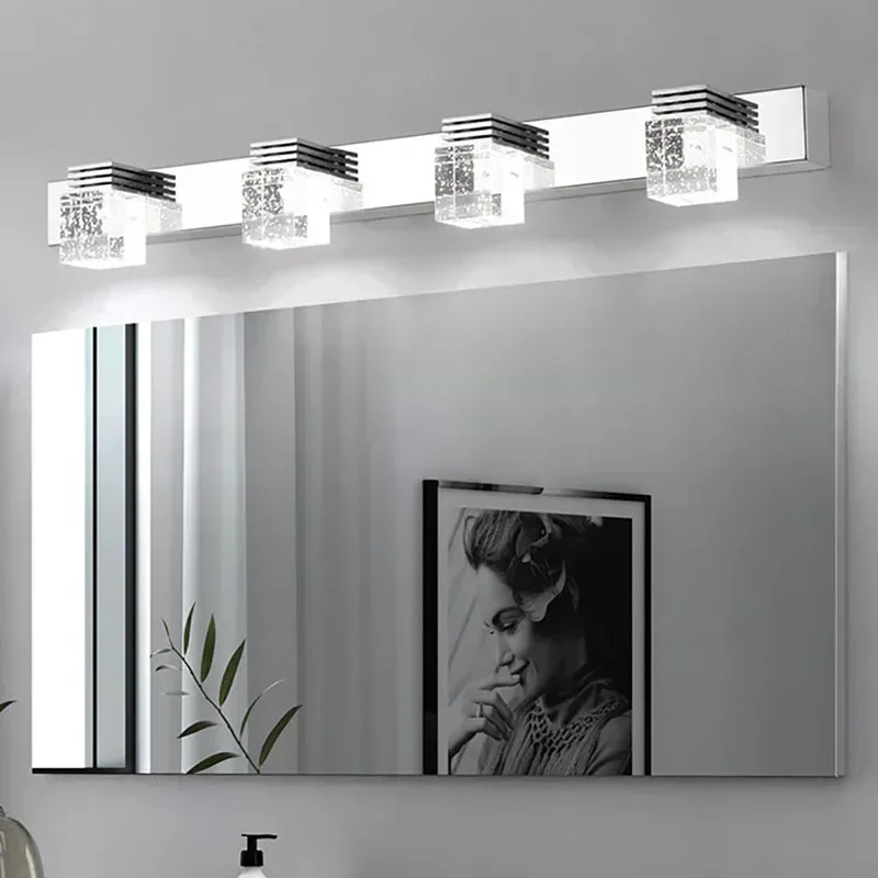 Modern LED Wall Lamp Crystal Sconce For Living Dining Room Bedroom Bedside Bathroom Mirror Home Decor Lighting Fixture Lustre