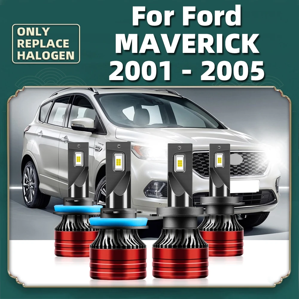 Powerful CSP Headlights Car LED Bulbs 120W Auto Lamps 16000LM 12V For Ford Maverick 2001 2002 2003 2004 2005 Front Beam Replace