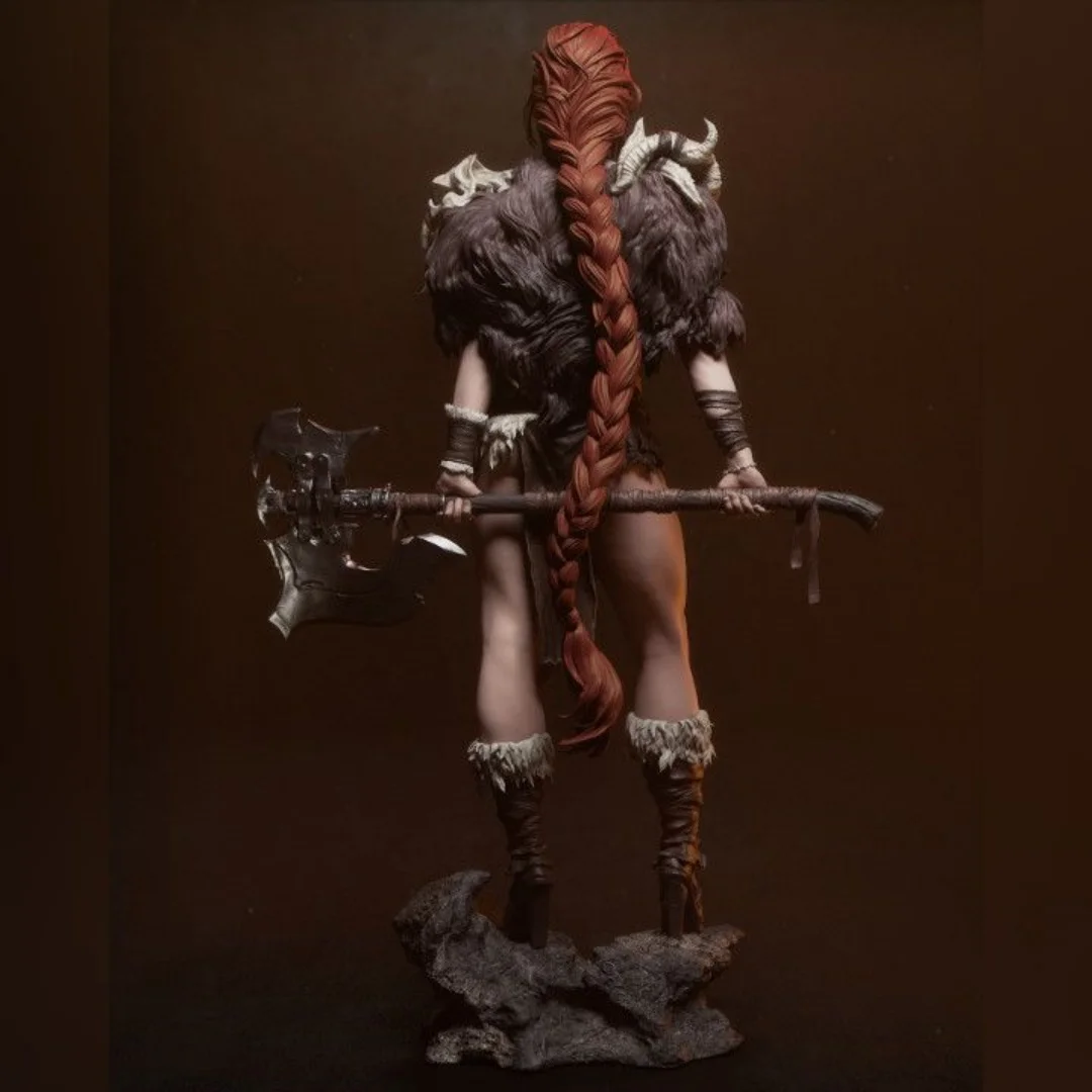 Resin Model Figure, 1/24 Scale The New Savage Queen, GK, Unassembled and Unpainted Kit, 3D DIY Toy