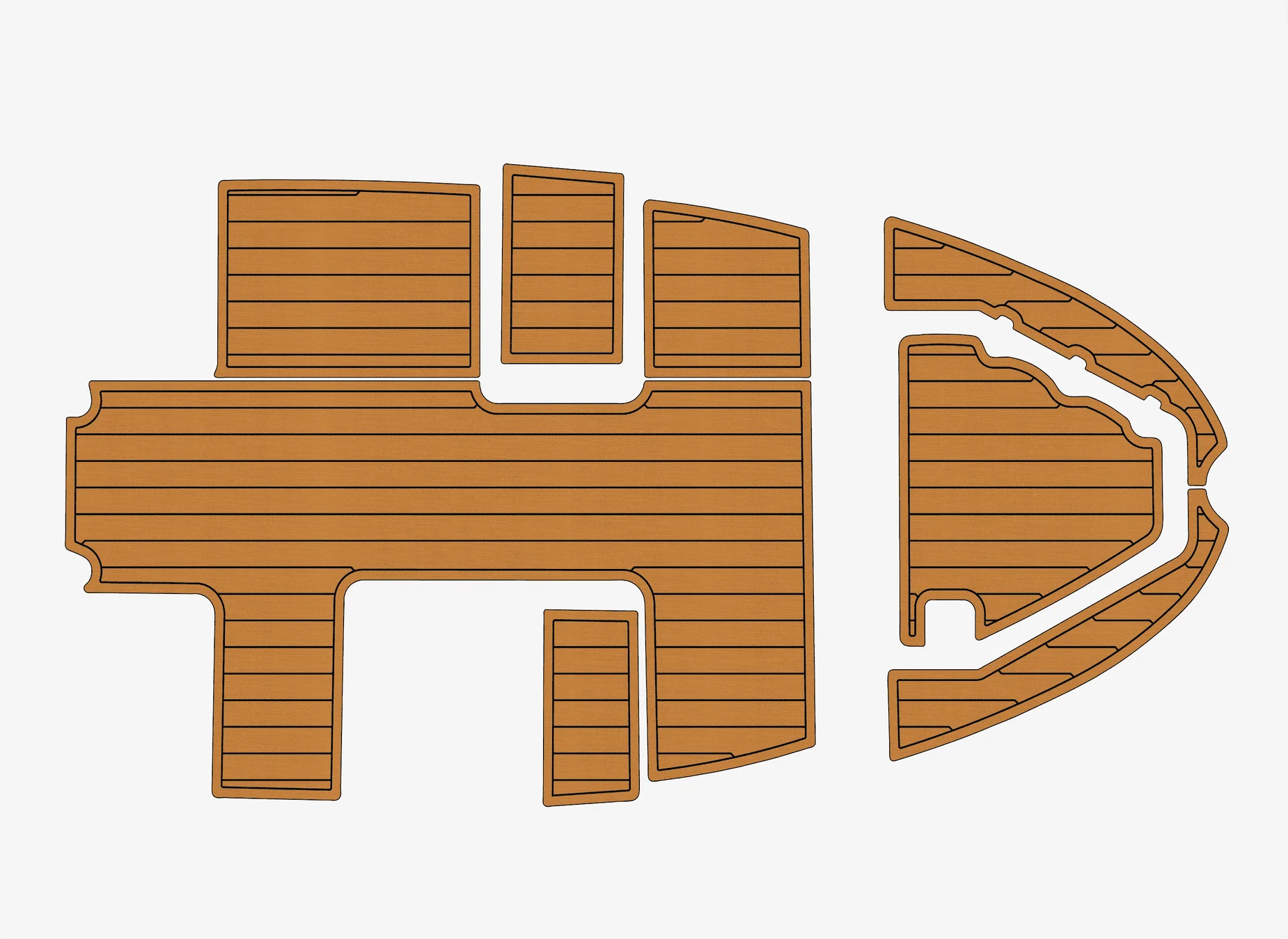 

2003 Edgewater 13 1/4" 6mm EVA foam Non-Slip PVC Teak Decking marine Mat seadek aqua carpet Marine Floor