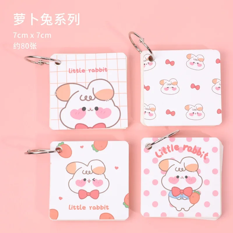 Cute Pocket English Vocabulary Word Book Kawaii Cartoon Learn Foreign Words Memo Check Notebook School Stationery